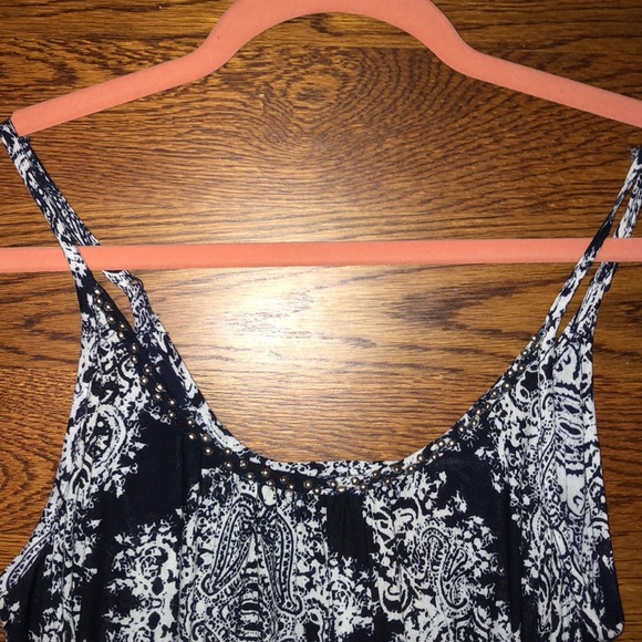 Blue and white patterned dress size extra small - Picture 4 of 8